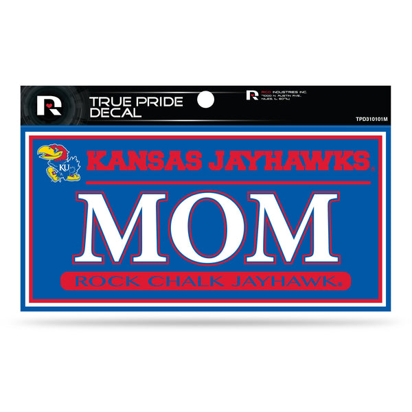 Wholesale Kansas University 3" X 6" True Pride Decal - Mom