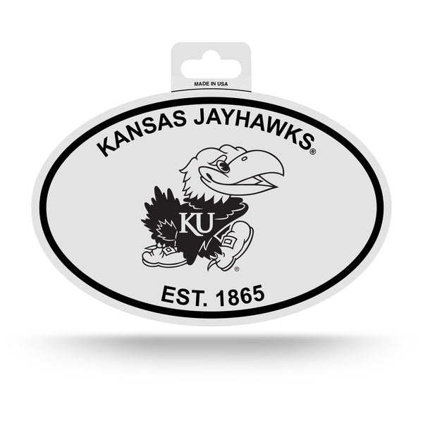 Wholesale Kansas University Black And White Oval Sticker