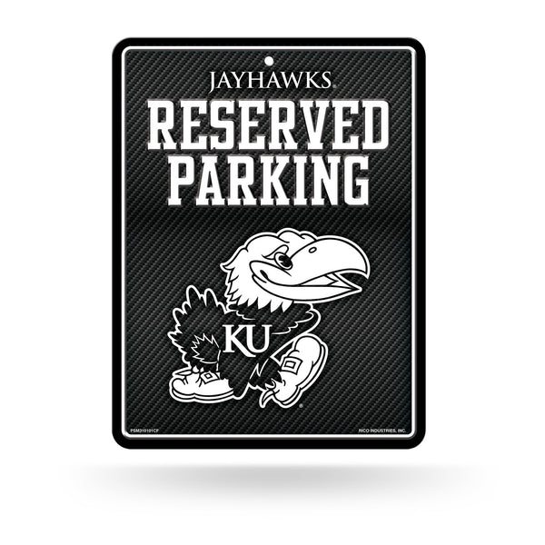 Wholesale Kansas University - Carbon Fiber Design - Metal Parking Sign
