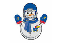 Wholesale Kansas University Snowman Shape Cut Pennant