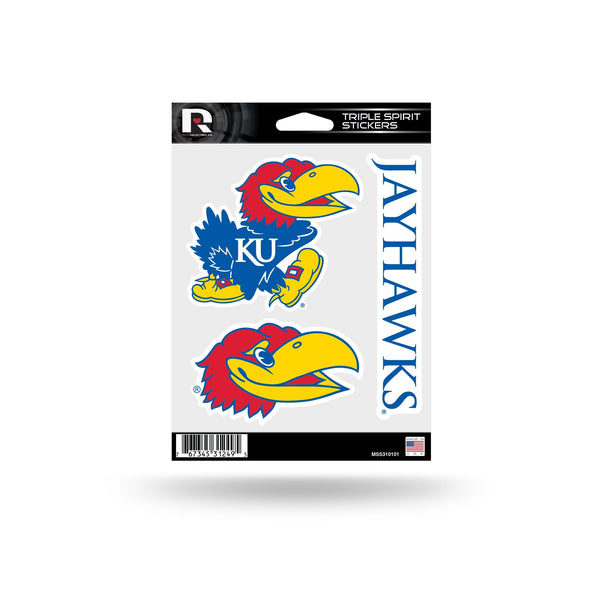 Wholesale Kansas University Triple Spirit Stickers