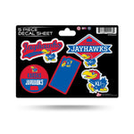 Wholesale Kansas University Weeded 5-Pc Sticker Sheet