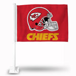 Wholesale Kc Chiefs Helmet On Red Background Car Flag