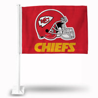 Wholesale Kc Chiefs Helmet On Red Background Car Flag