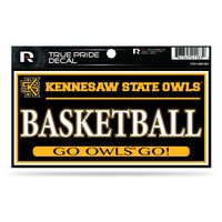 Wholesale Kennesaw State 3" X 6" True Pride Decal - Basketball