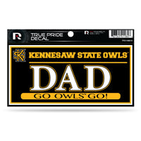 Wholesale Kennesaw State 3" X 6" True Pride Decal - Dad