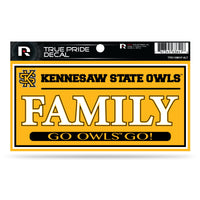 Wholesale Kennesaw State 3" X 6" True Pride Decal - Family (Alternate)