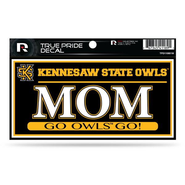 Wholesale Kennesaw State 3" X 6" True Pride Decal - Mom