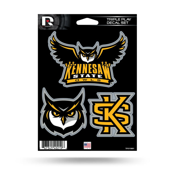 Wholesale Kennesaw State Triple Play Sticker