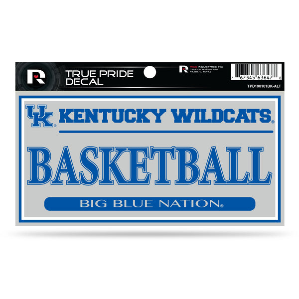 Wholesale Kentucky University 3" X 6" True Pride Decal - Basketball (Alternate)