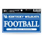 Wholesale Kentucky University 3" X 6" True Pride Decal - Football