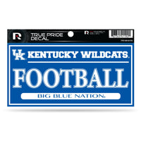 Wholesale Kentucky University 3" X 6" True Pride Decal - Football