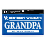 Wholesale Kentucky University 3" X 6" True Pride Decal - Grandpa