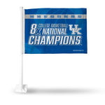 Wholesale Kentucky University 8 Time College Basketball Champs Car Flag