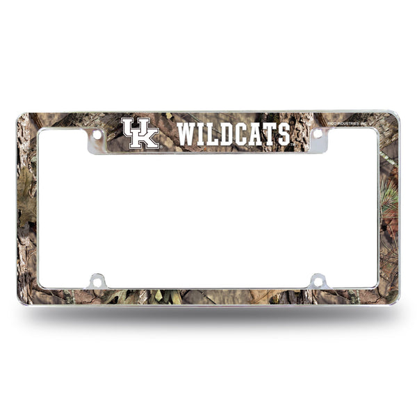 Wholesale Kentucky University / Mossy Oak Camo Break-Up Country All Over Chrome Frame (Top Oriented)
