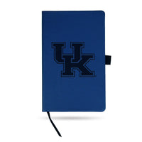 Wholesale Kentucky University Team Color Laser Engraved Notepad W/ Elastic Band - Royal