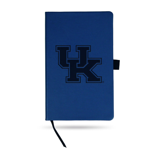 Wholesale Kentucky University Team Color Laser Engraved Notepad W/ Elastic Band - Royal