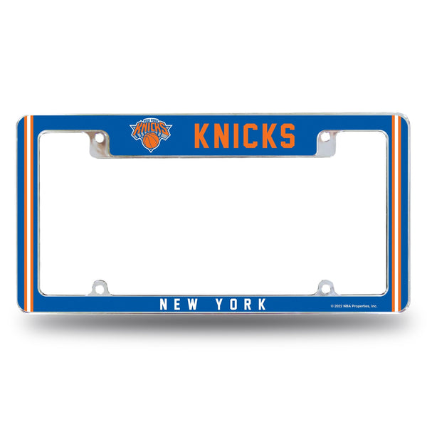 Wholesale Knicks Alternate Design All Over Chrome Frame - Top Oriented