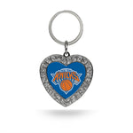 Wholesale Knicks Rhinestone Heart Keychain