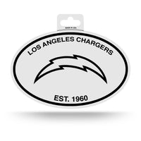 Wholesale LA Chargers Black And White Oval Sticker