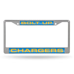 Wholesale LA Chargers "Bolt Up" Laser Cut Chrome Frame