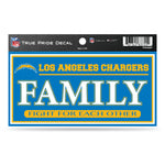 Wholesale-La Chargers True Pride Decal (3X6) - Family