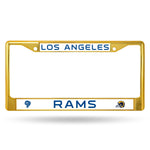 Wholesale LA Rams Colored Chrome Frame Secondary Gold