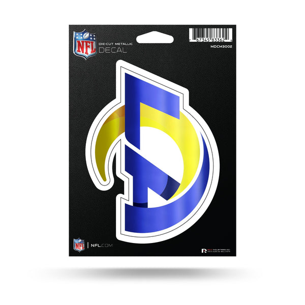 Wholesale LA Rams Die Cut Metallic Sticker