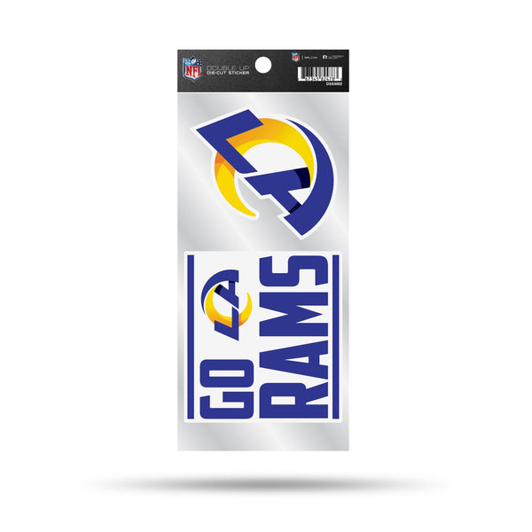 Wholesale LA Rams Double Up Die-Cut Sticker