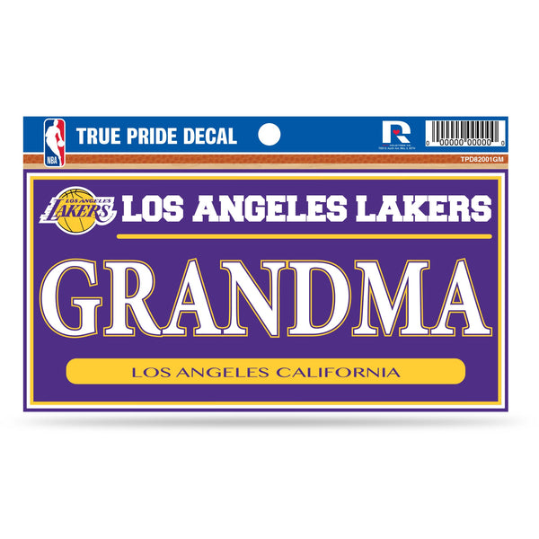 Wholesale Lakers 3" X 6" True Pride Decal - Grandma