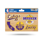 Wholesale Lakers 5-Pc Sticker Sheet