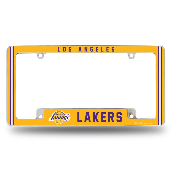 Wholesale Lakers Alternate Design All Over Chrome Frame - Bottom Oriented