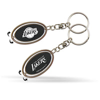 Wholesale Lakers - Carbon Fiber Design - Spinner Keychain