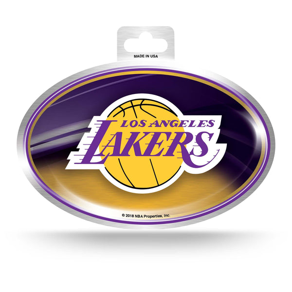 Wholesale Lakers Metallic Oval Sticker