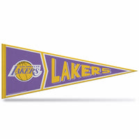 Wholesale Lakers Retro Design Soft Felt Carded Pennant (12" X 30")