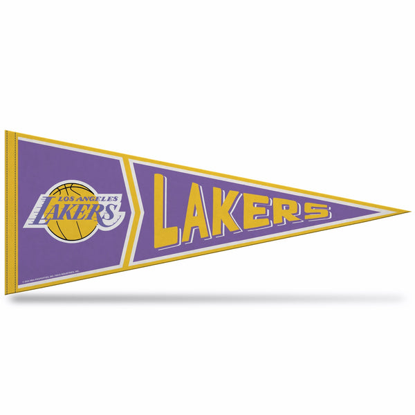 Wholesale Lakers Retro Design Soft Felt Carded Pennant (12" X 30")