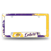 Wholesale Lakers - Tie Dye Design - All Over Chrome Frame (Bottom Oriented)