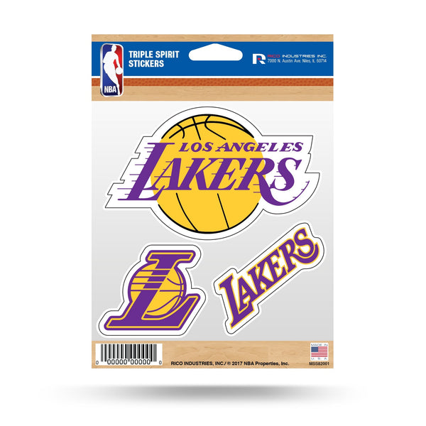 Wholesale Lakers Triple Spirit Stickers