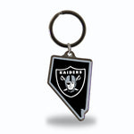 Wholesale Las Vegas Raiders Alternate Design Nevada State Shaped Keychain