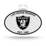 Wholesale Las Vegas Raiders Black and White Oval Sticker