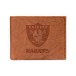 Wholesale-Las Vegas Raiders Genuine Leather Embossed Pecan Billfold Wallet