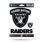 Wholesale Las Vegas Raiders - "Raider Nation" Triple Spirit Stickers