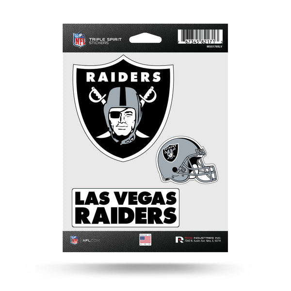 Wholesale Las Vegas Raiders Triple Spirit Stickers