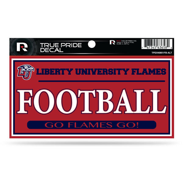 Wholesale Liberty 3" X 6" True Pride Decal - Football (Alternate)