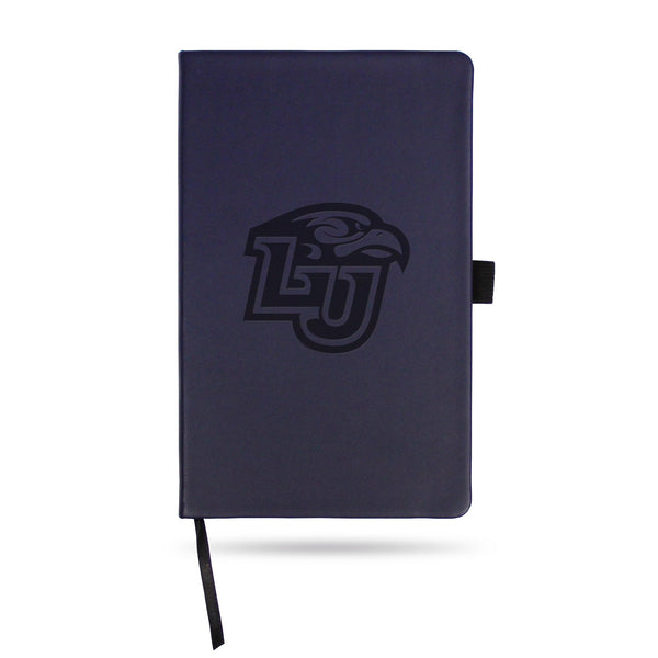 Wholesale Liberty University Team Color Laser Engraved Notepad W/ Elastic Band -¬†Navy