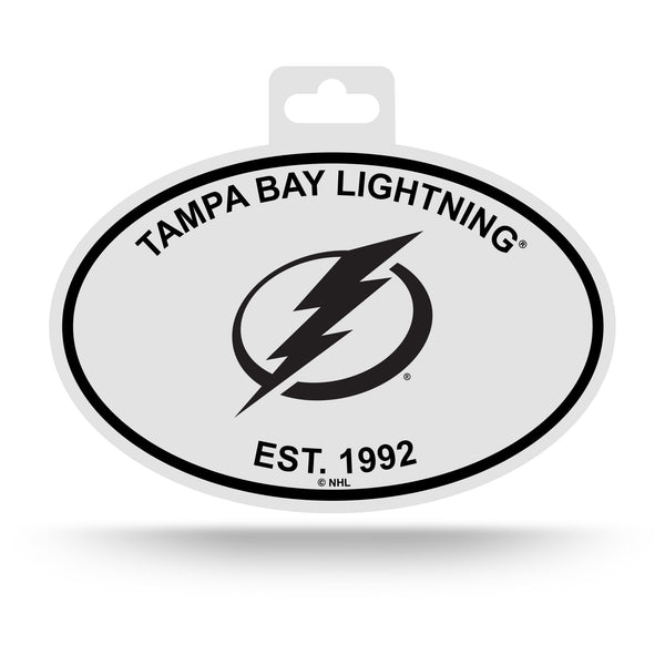 Wholesale Lightning Black And White Oval Sticker