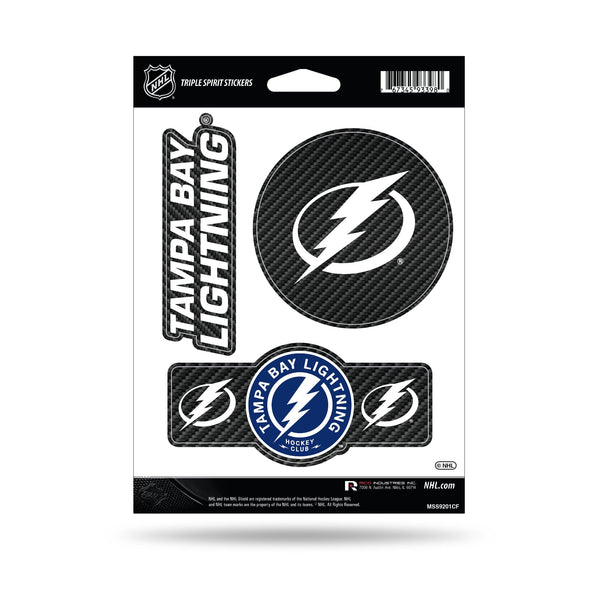 Wholesale Lightning - Carbon Fiber Design - Triple Spirit Stickers