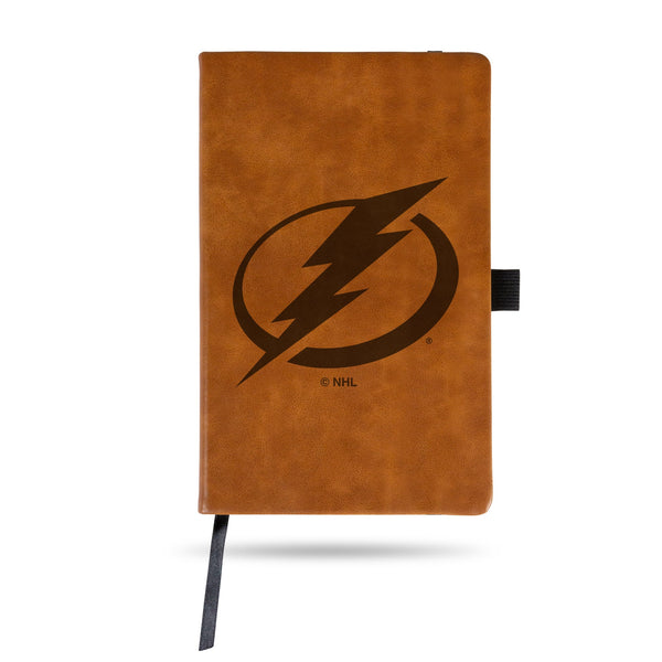 Wholesale Lightning Laser Engraved Brown Notepad With Elastic Band - Generic