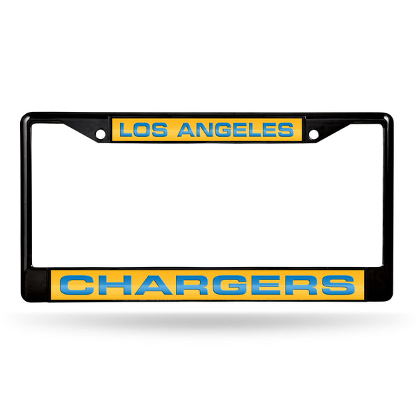 Wholesale Los Angeles Chargers Black Laser Chrome 12 x 6 License Plate Frame