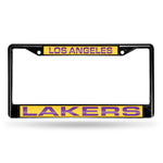 Wholesale Los Angeles Lakers Black Laser Chrome 12 x 6 License Plate Frame